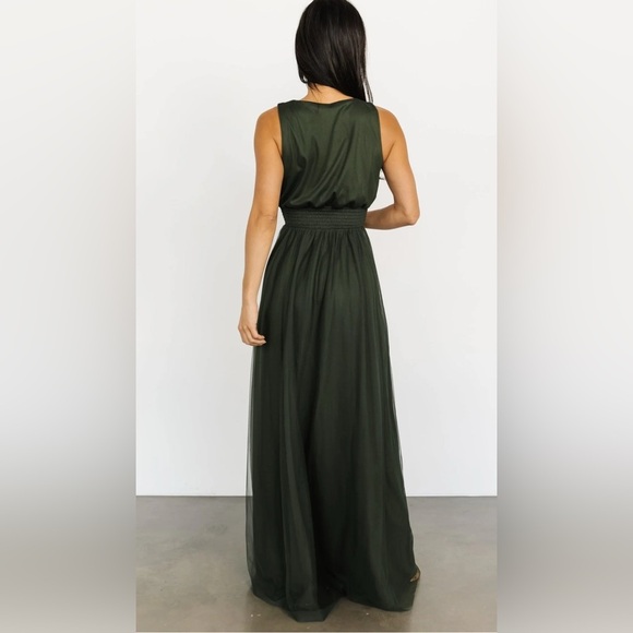 NEW Baltic Born Kamila Tulle Maxi Dress Juniper Green medium - Picture 13 of 13